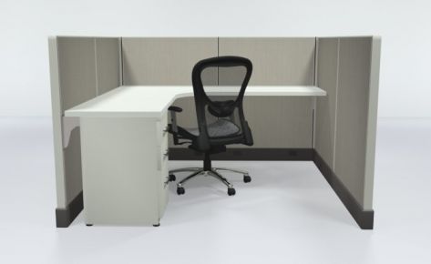 6X6 47″ High Cubicles with One File